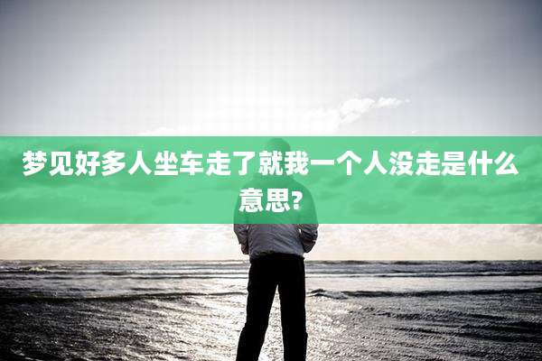 梦见好多人坐车走了就我一个人没走是什么意思?