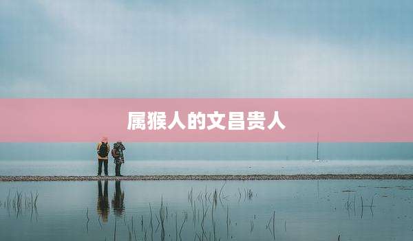 属猴人的文昌贵人