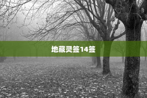 地藏灵签14签