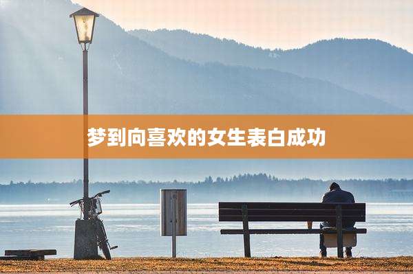 梦到向喜欢的女生表白成功