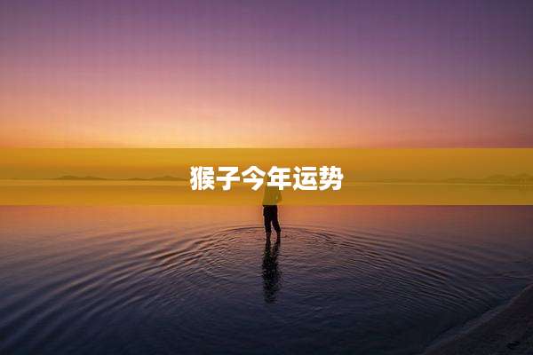 猴子今年运势