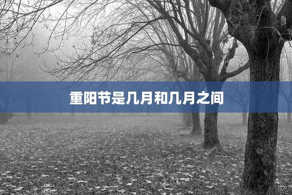 重阳节是几月和几月之间