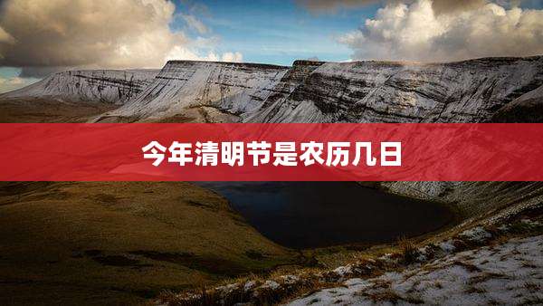 今年清明节是农历几日