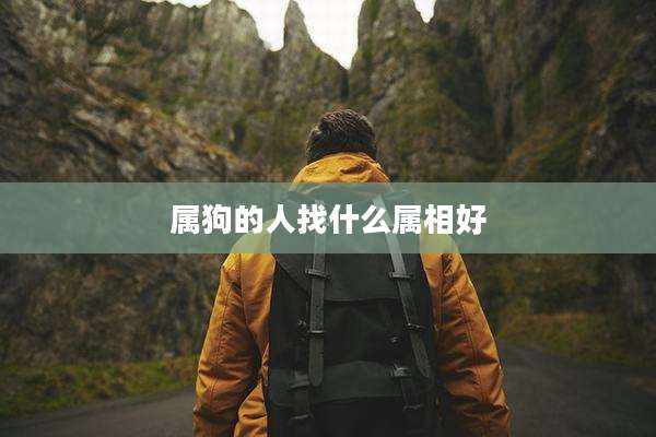 属狗的人找什么属相好