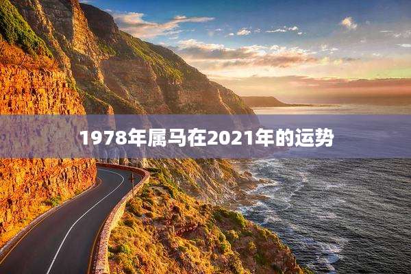 1978年属马在2021年的运势