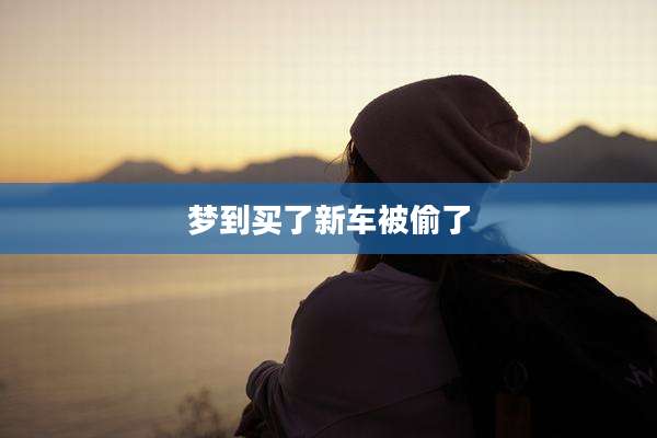 梦到买了新车被偷了