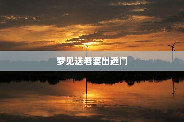 梦见送老婆出远门