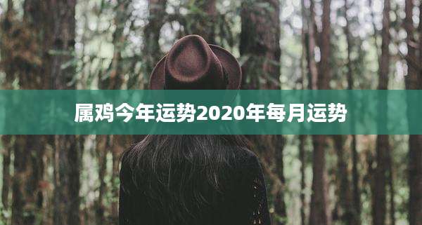 属鸡今年运势2020年每月运势