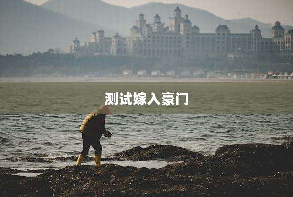 测试嫁入豪门