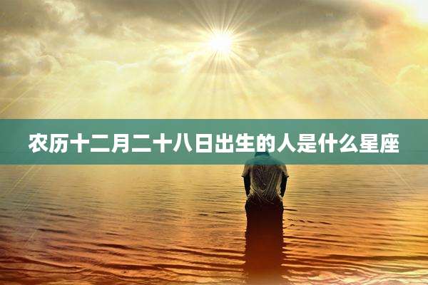 农历十二月二十八日出生的人是什么星座