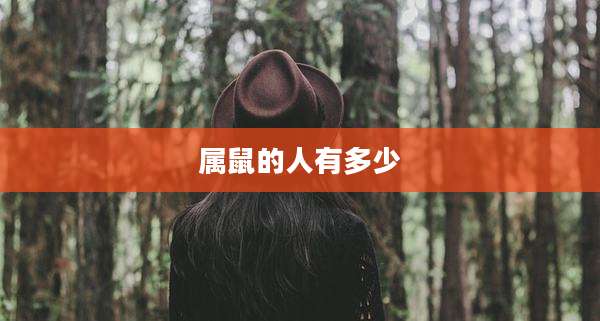 属鼠的人有多少