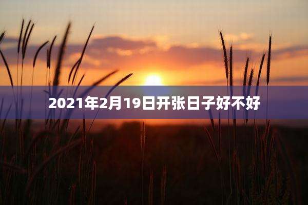 2021年2月19日开张日子好不好