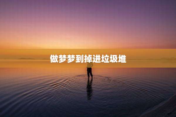 做梦梦到掉进垃圾堆
