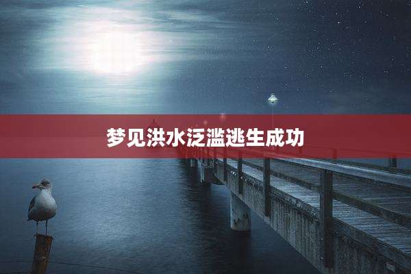 梦见洪水泛滥逃生成功