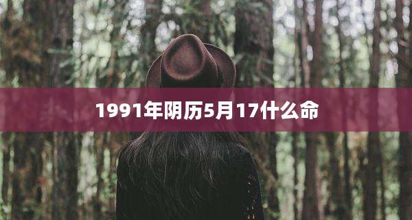 1991年阴历5月17什么命