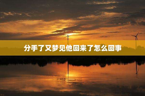 分手了又梦见他回来了怎么回事