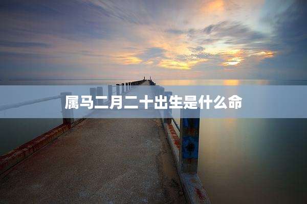 属马二月二十出生是什么命