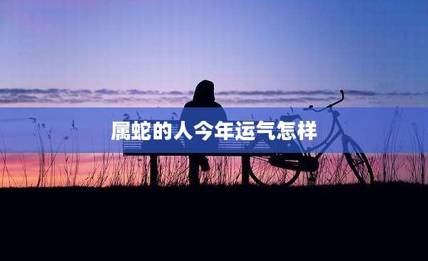 属蛇的人今年运气怎样