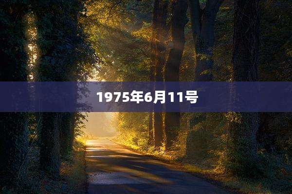1975年6月11号