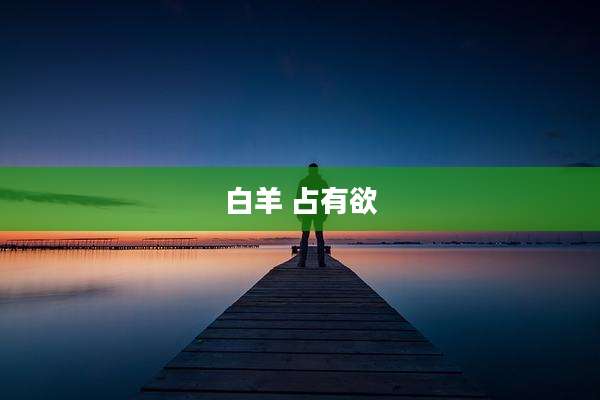 白羊 占有欲