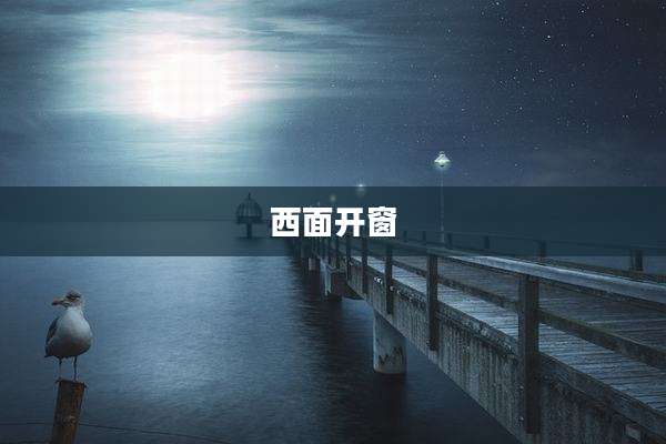 西面开窗