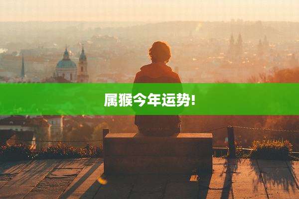 属猴今年运势!