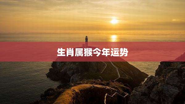 生肖属猴今年运势