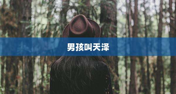 男孩叫天泽