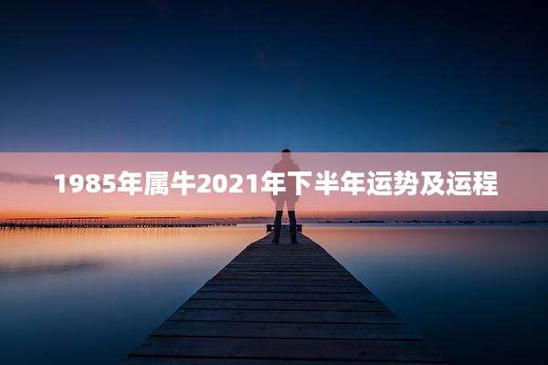 1985年属牛2021年下半年运势及运程