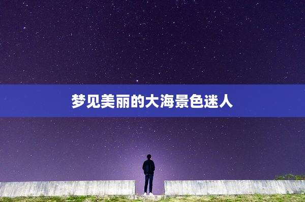 梦见美丽的大海景色迷人