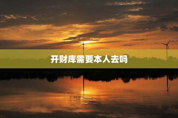 开财库需要本人去吗