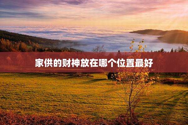 家供的财神放在哪个位置最好