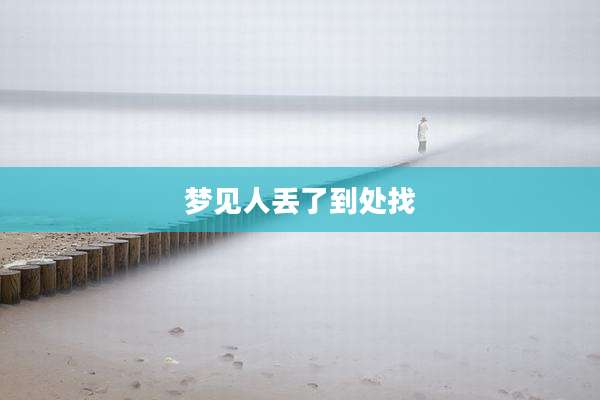 梦见人丢了到处找