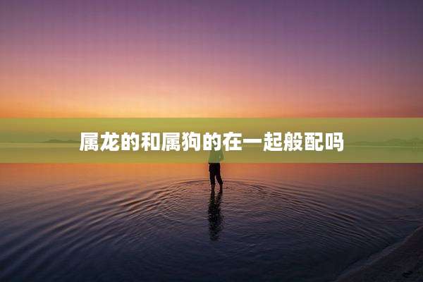 属龙的和属狗的在一起般配吗