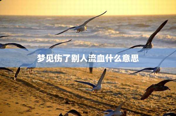 梦见伤了别人流血什么意思