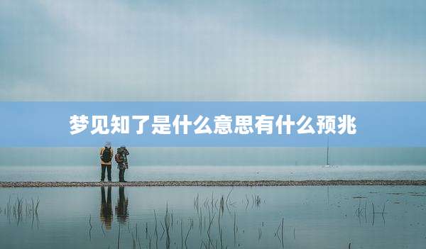 梦见知了是什么意思有什么预兆