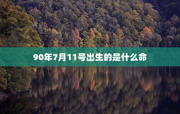 90年7月11号出生的是什么命