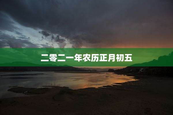 二零二一年农历正月初五
