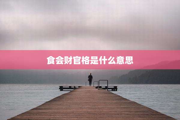 食会财官格是什么意思