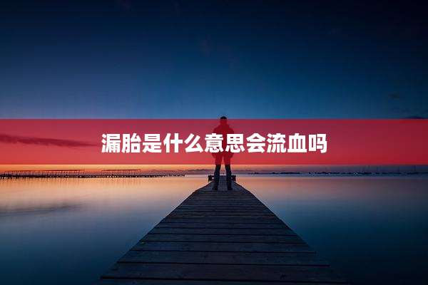 漏胎是什么意思会流血吗