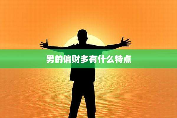 男的偏财多有什么特点