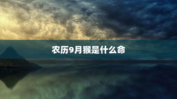 农历9月猴是什么命