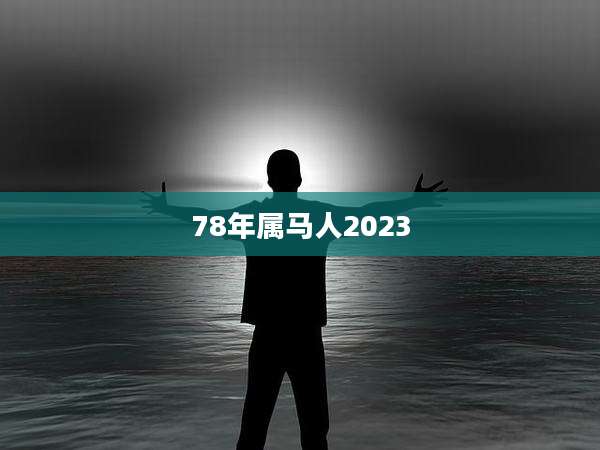 78年属马人2023