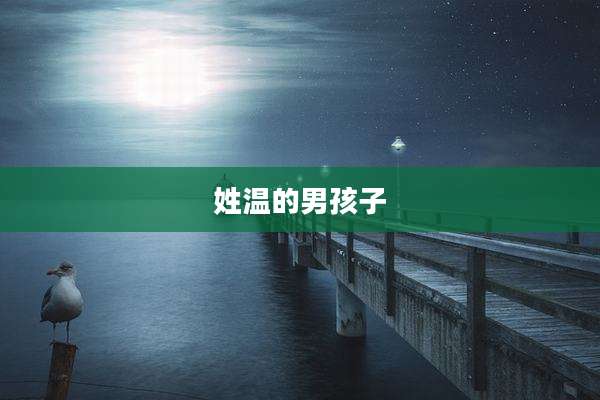 姓温的男孩子