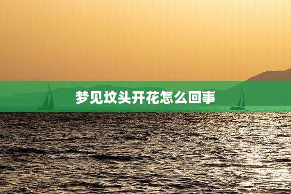 梦见坟头开花怎么回事
