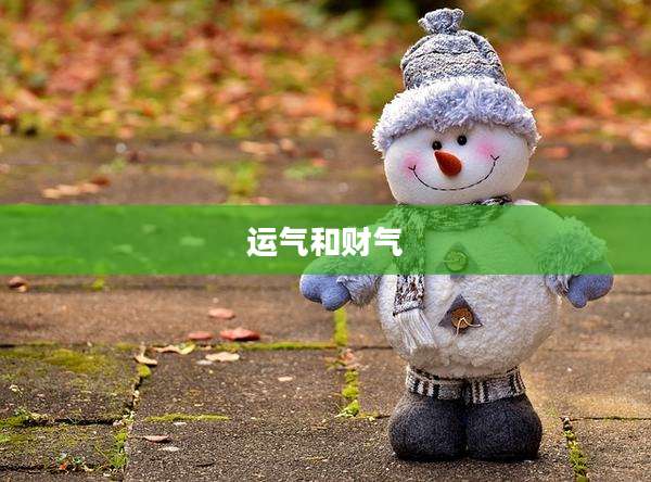 运气和财气