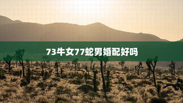 73牛女77蛇男婚配好吗