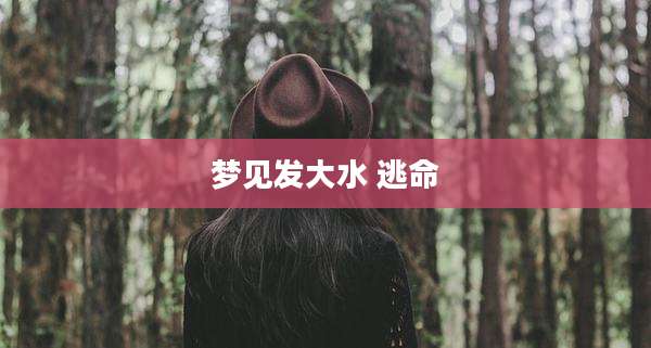梦见发大水 逃命