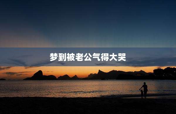 梦到被老公气得大哭