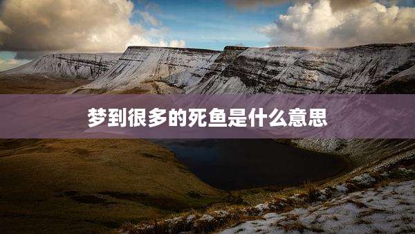 梦到很多的死鱼是什么意思